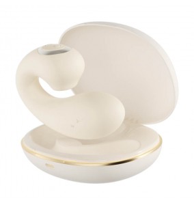 MizzZee - Naughty Whale Suction Wearable Vibrators (Chargeable - Beige)